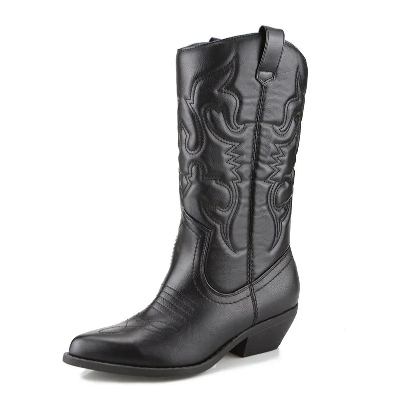 Knee High Western Boots Womens